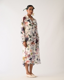 Luminia Ivory Wrap Dress