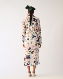 Luminia Ivory Wrap Dress
