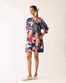 Liberty Rb Bubble Sleeve Aline Short Dress