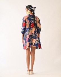 Liberty Rb Bubble Sleeve Aline Short Dress