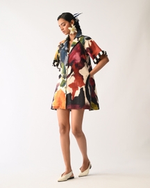 Noir Trench Aline Short Dress
