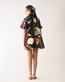 Noir Trench Aline Short Dress