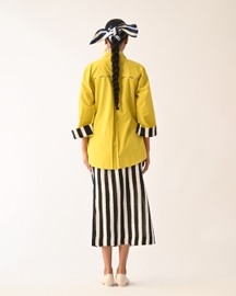 Mono Citrus Appliqué Jacket Top