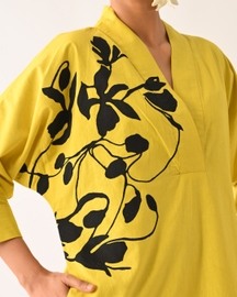 Mono Citrus Sicily Appliqué Dress