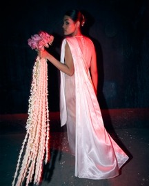 Organza Midi Saree Dress