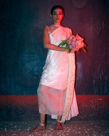 Organza Midi Saree Dress