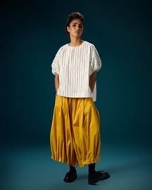 Gather Elastic Hem Pants