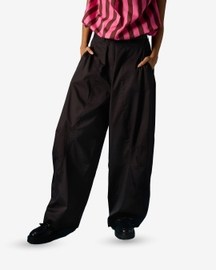 Side Pleat Panel Pants