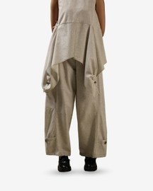 Hem Pocket Mid-Rise Pants