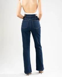 Pattern Embroidered Denim