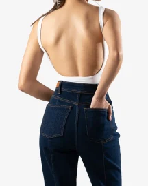 Pattern Embroidered Denim