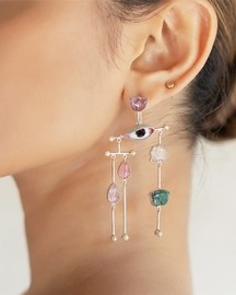 Pichwai Lotus Earrings