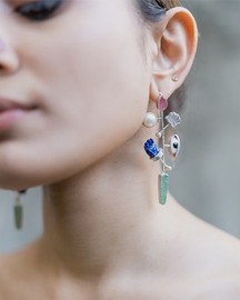 Pichwai Sharad Purnima Earrings