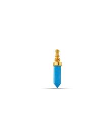 Blue Crystal Drop Pendant Charm