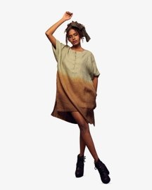 Block Dress Ombre