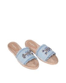 Lobster Denim Sandals Flat