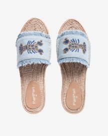 Lobster Denim Sandals Flat