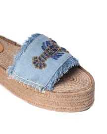 Lobster Denim Sandals Platform