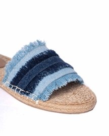 Saira Denim Sandals Flats