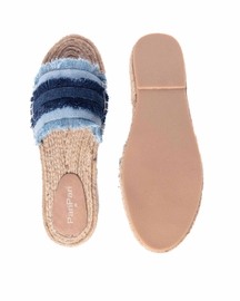 Saira Denim Sandals Flats