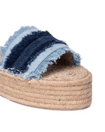 Saira Denim Sandals Platform