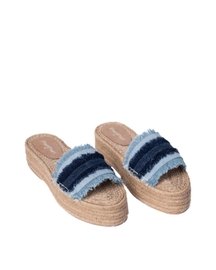Saira Denim Sandals Platform