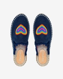 Heartbeat Espadrilles Dark Denim Platform