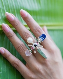 Pichwai Sharad Purnima Ring