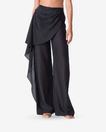 Draped Sheer Pants