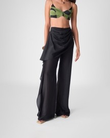 Draped Sheer Pants