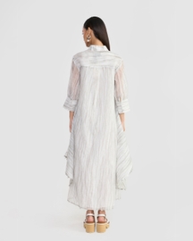 Halo Sheer Shirt Dress