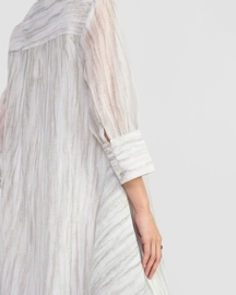 Halo Sheer Shirt Dress