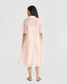 Delilah Sheer Shirt Dress