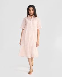 Delilah Sheer Shirt Dress