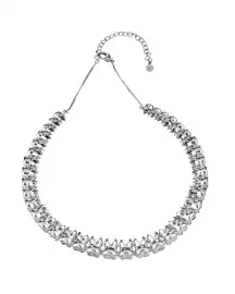 Silver Plated Teeth Necklace