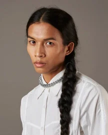 Silver Plated Teeth Necklace