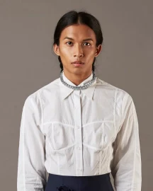 Silver Plated Teeth Necklace