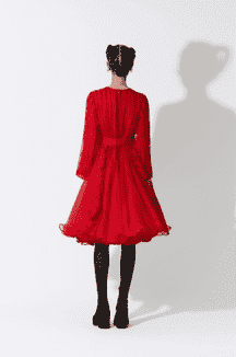 Bottlebrush Organza Dress