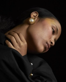 QED Pearl Earrings in Gold