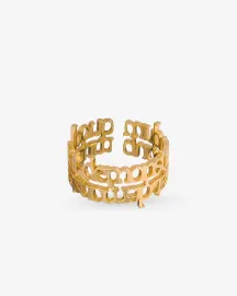 QED Grill Ring in Gold