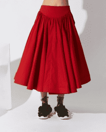 Slip Skirt in Red