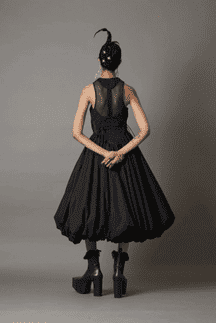 Billow Dress in Black