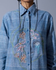 Sad Boyfriend Hand Embroidered Shirt
