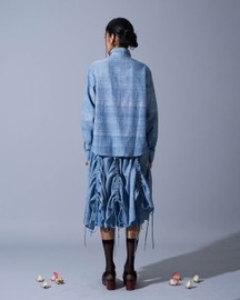 Gathered Skirt in Linen