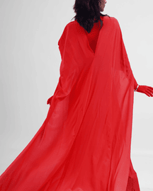 Hybrid Sari-pants (Iconic Red)