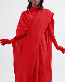 Hybrid Sari-pants (Iconic Red)