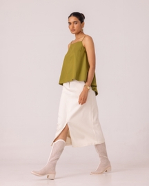 Roxanne Handwoven Denim Skirt
