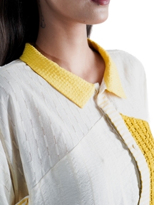 Deconstructed Crop Cha Shirt