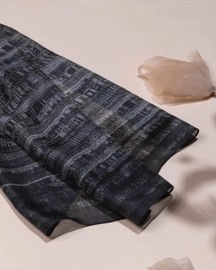 Urban Noir Silk Scarf