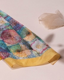 Floral Elegance Silk Scarf